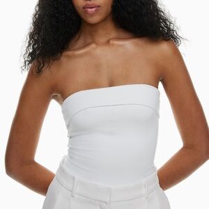 Aritzia contour fold over tube top